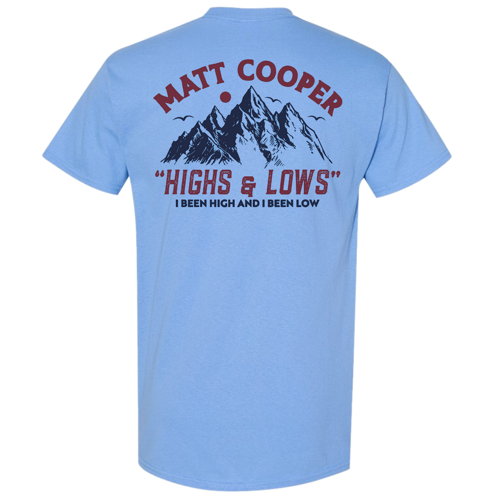Highs and Lows Mountain Blue Tee